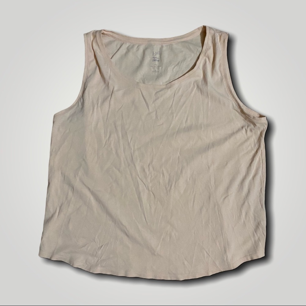 J. Jill peach color perfect pima tank size 3X